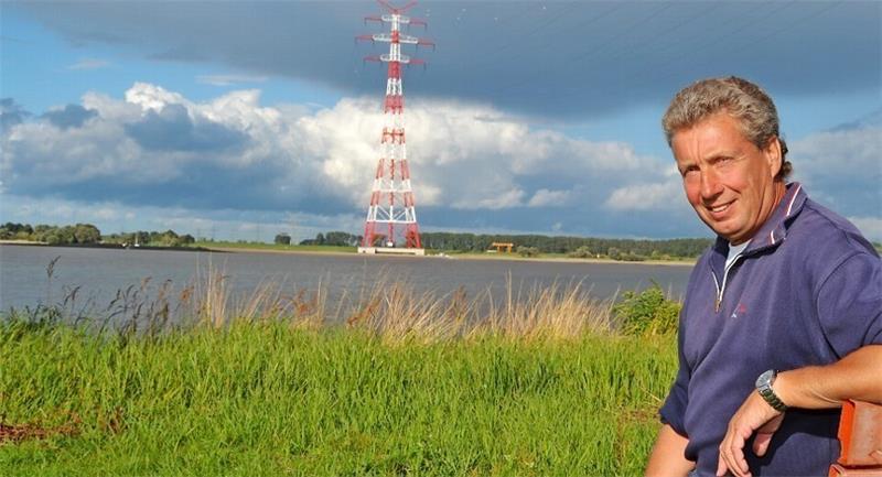 Nur für das Foto legt der Pächter des Campingplatzes Holger Blohm eine kurze Ruhepause ein. Diesen Blick kennt er seit seiner Kindheit.  Fotos Tiemann