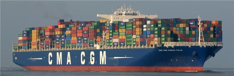 Nur kurze Zeit lang hielt das 2012 gebaute Schiff „CMA CGM Marco Polo“ den Rekordtitel „Größte Containerschiff der Welt“ – eines der größten ist es heute noch.