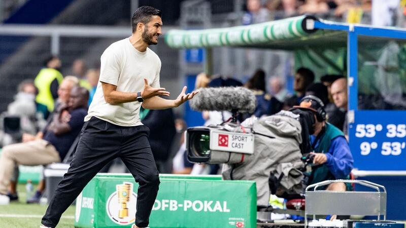 Nuri Sahin feierte einen gelungenen Pflichtspiel-Einstand als BVB-CHeftrainer.