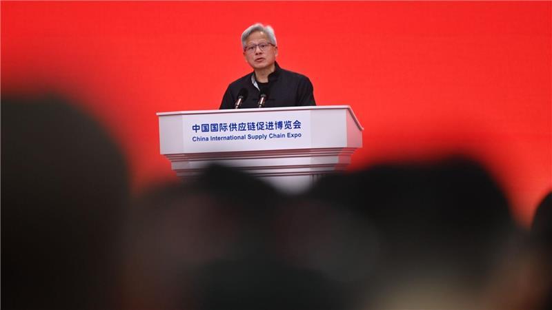 Nvidia-CEO lobte Chinas KI-Entwicklung. 