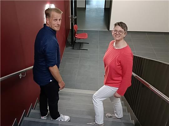 Oberschulleiter Alexander Eßer und Hauptschulleiterin Christiane Prüfer.