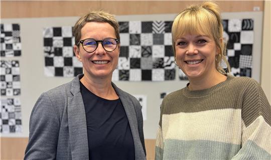 Oberschulleiterin Josephine Friede (links) und die kommissarische Grundschulleiterin Carolin Pinske wollen sich mit ihren Kollegien gemeinsam auf den Weg zur Grund- und Oberschule Ahlerstedt machen.