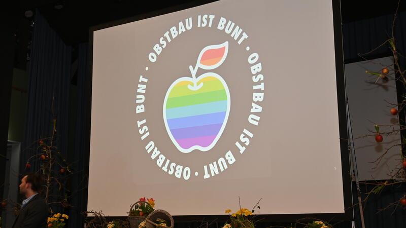 Bundesminister in Jork: Özdemirs Schulterschluss mit den Obstbauern Obstbau ist bunt - ein deutliches Zeichen gegen Extremismus in der Festhalle.