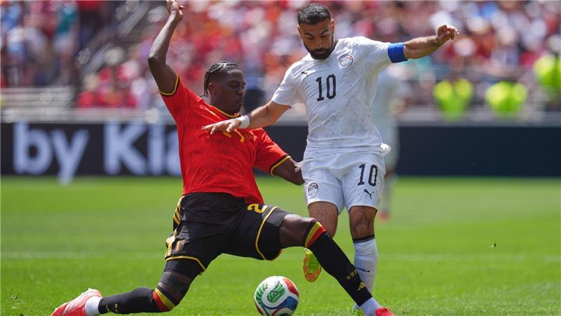 Dank Torwart Courtois: Belgien rettet Punkt gegen Ägypten Oft kamen Onana und seine Belgier zu spät.