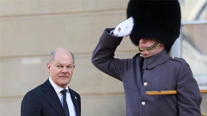 Olaf Scholz (SPD) reiste als Noch-Bundeskanzler an. 