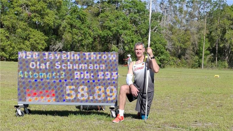 Olaf Schumann warf deutlich weiter als die Konkurrenz.