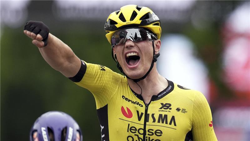 Olav Kooij, hier beim Giro d’Italia, gewann im letzten Jahr die Cyclassics. In diesem Jahr fällt der Niederländer kurzfristig aus.