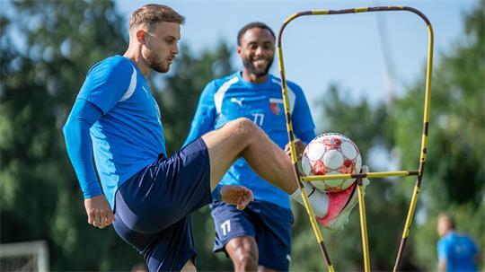 Ole Wohlers beim ersten Training mit D/A am Mittwochmorgen.