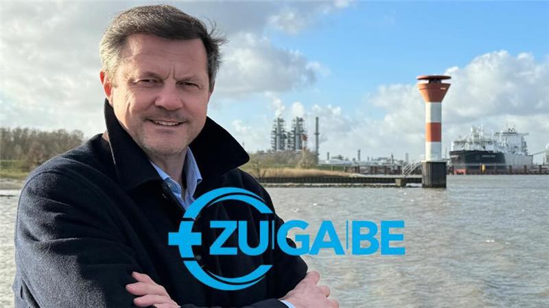 Was die Bundestagsabgeordneten aus der Region nebenbei verdienen Oliver Grundmann, im Hintergrund das schwimmende LNG-Terminal.