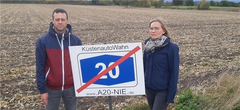 Oliver und Sonja Schewe aus Oldendorf sehen den Autobahnbau kritisch. 