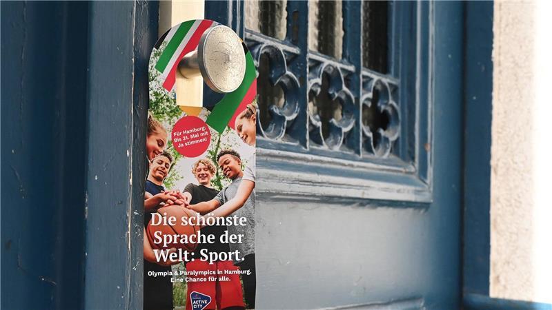 Olympia-Wahlkampf der Hamburger Befürworter bis vor die Haustür. 