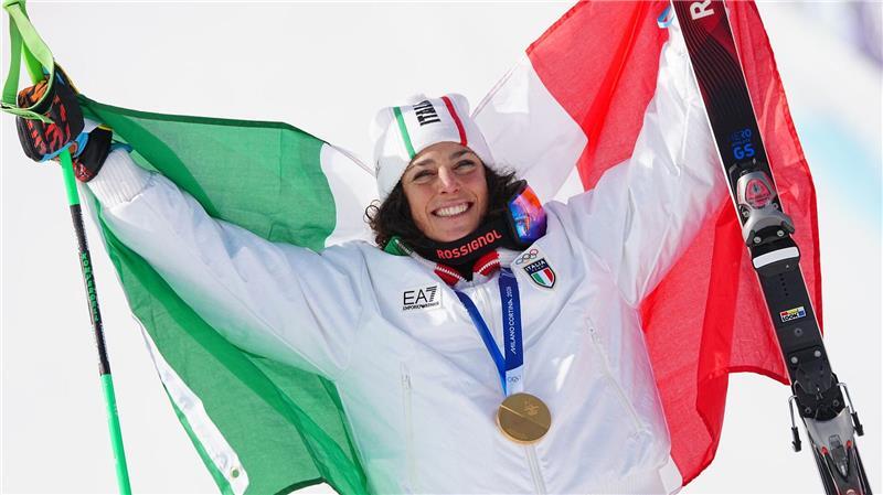 Olympiasiegerin im Super-G: Die Italienerin Federica Brignone.