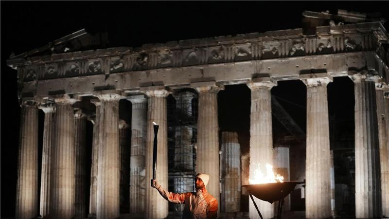 Olympischer Fackellauf: An der Akropolis in Athen wird die Flamme für die Olympischen Winterspiele 2026 entzündet.