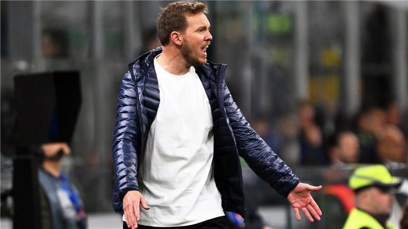 On fire am Spielfeldrand: Bundestrainer Julian Nagelsmann.