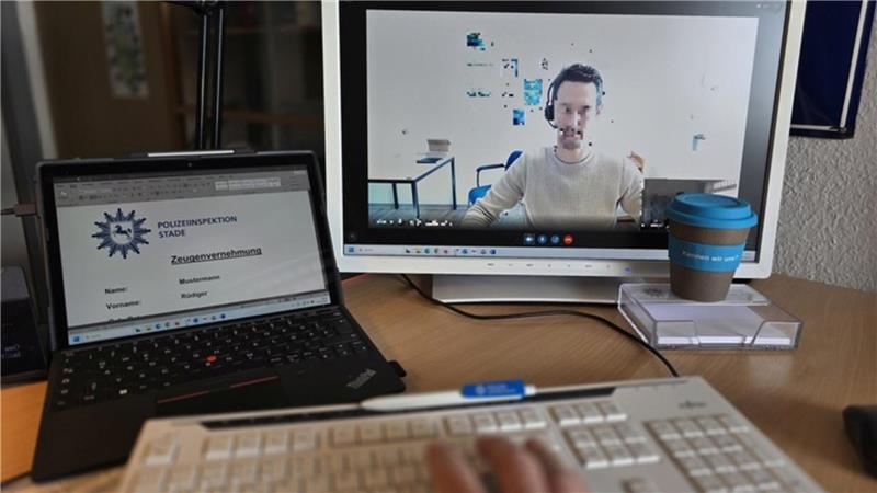 Novum in Niedersachsen: Polizei Stade führt Vernehmungen online durch Onlinevernehmung