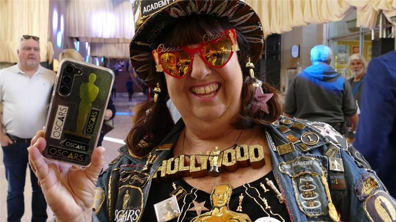 Oscar-Fan Vivianne Robinson drückt Timothée Chalamet die Daumen. 