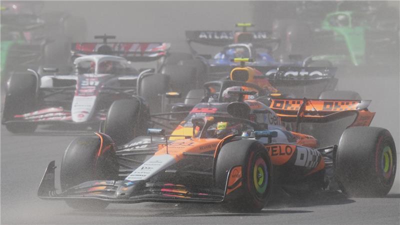 WM-Dreikampf spitzt sich zu: Norris-Sieg vor Verstappen Oscar Piastri musste kämpfen.