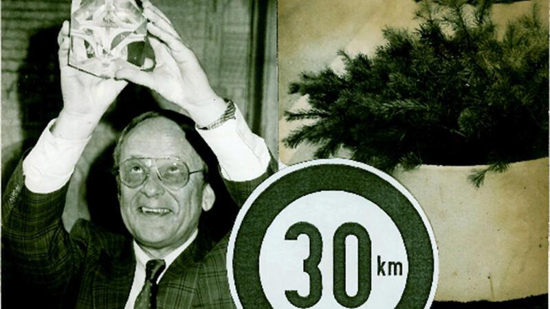 Tempo-30-Zone: Als Buxtehude bundesweit für Aufsehen sorgte Otto Wicht bekam für sein Tempo-30-Werk den Bundesverkehrssicherheitspreis in Gold verliehen.