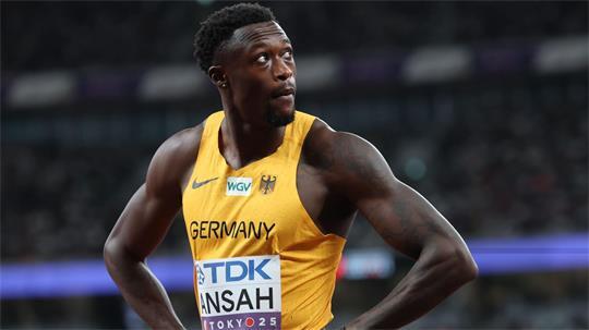 Owen Ansah greift am Dienstagabend im 100-Meter-Halbfinale bei der EM ein. (Archivbild)