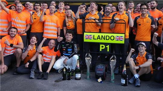 P1 für Platz eins - wird das am Ende auch der Rang für Lando Norris in der WM sein?