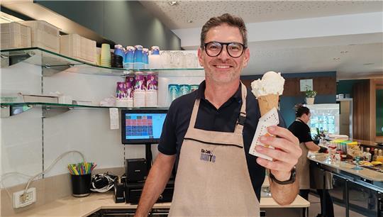 Paolo Marchi vom Eiscafé Dante in Harsefeld (Archivbild).