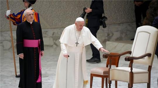 Papst Franziskus bei der wöchentlichen Generalaudienz.