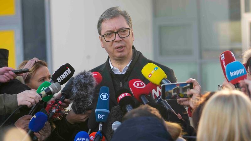 Parlamentswahl: Der serbische Präsident Aleksandar Vucic galt als Favorit.