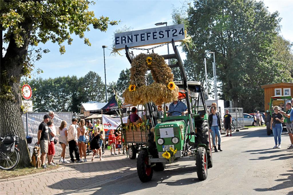 Party beim Ernteumzug