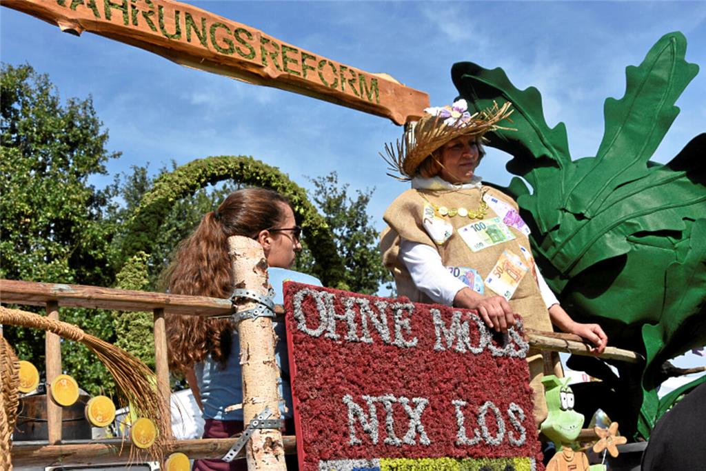 Party beim Ernteumzug