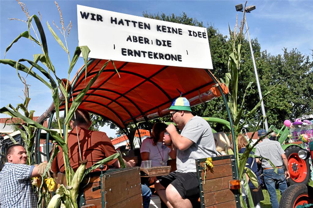 Party beim Ernteumzug