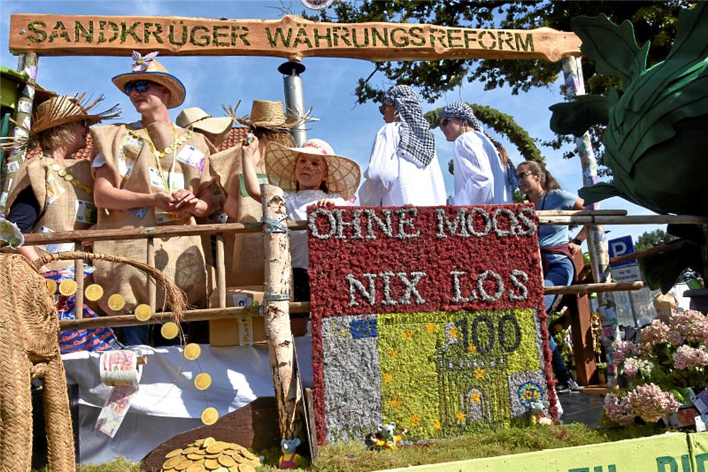 Party beim Ernteumzug