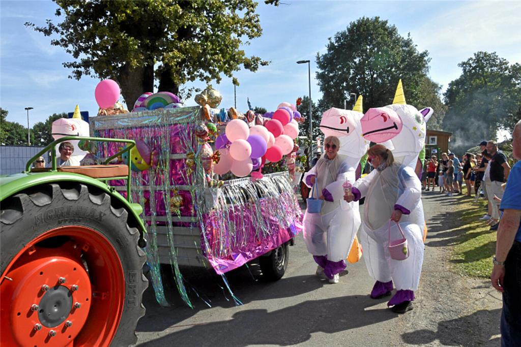 Party beim Ernteumzug