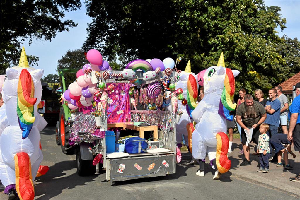 Party beim Ernteumzug