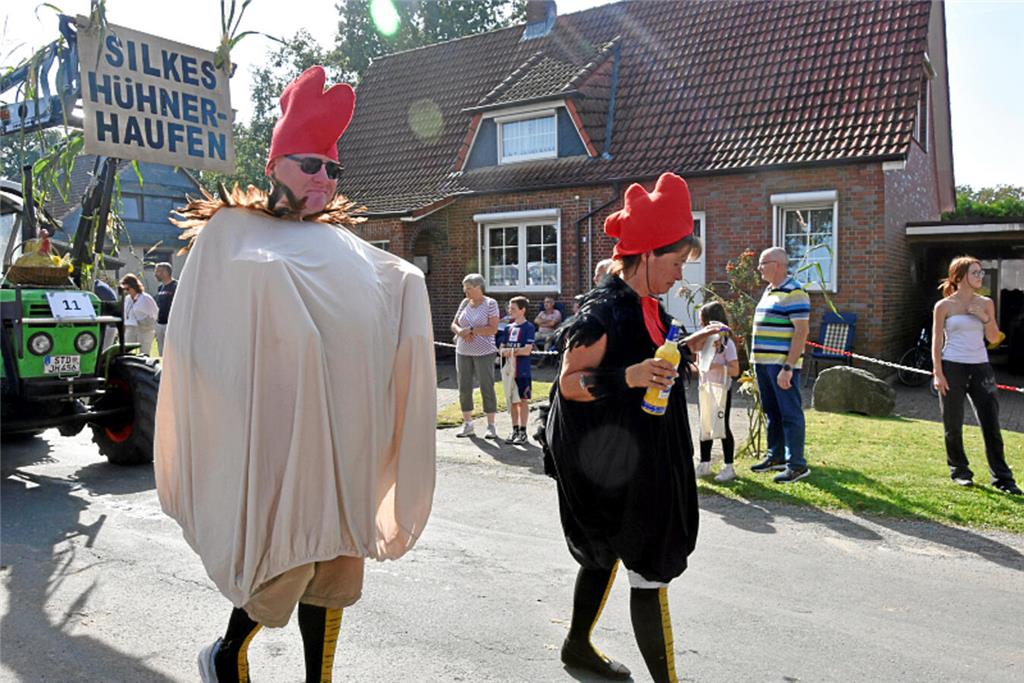 Party beim Ernteumzug