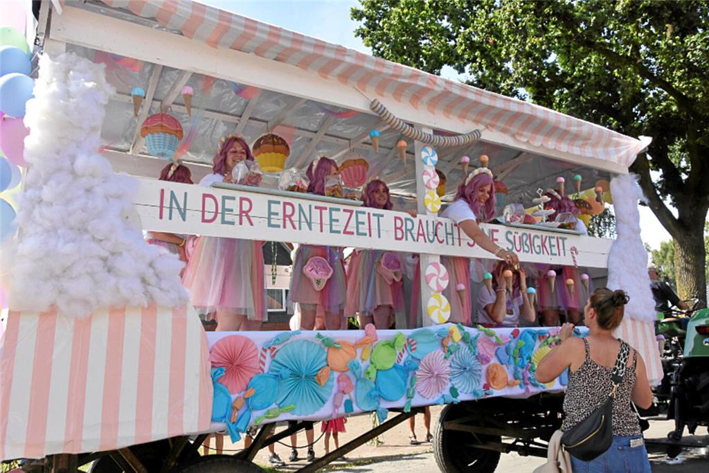 Party beim Ernteumzug