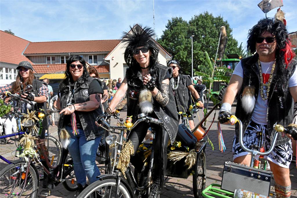 Party beim Ernteumzug