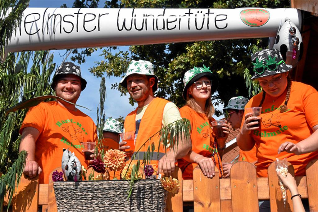 Party beim Ernteumzug