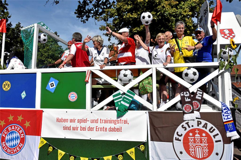 Party beim Ernteumzug