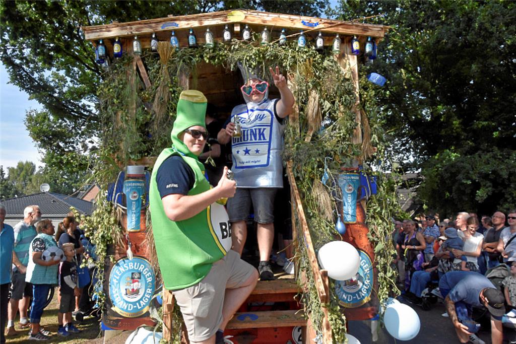 Party beim Ernteumzug