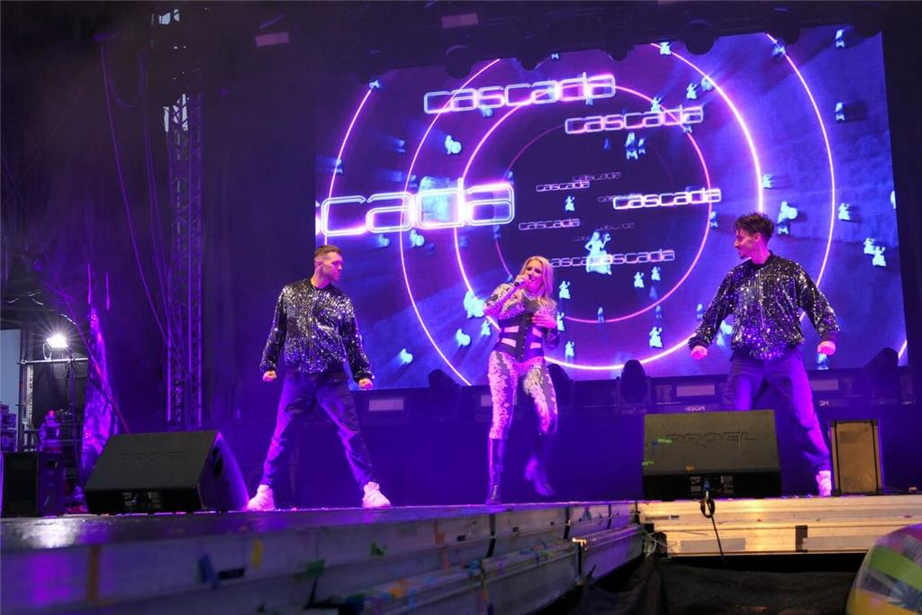 Partygrößen wie Mickie Krause spielten vor 4000 Besuchern beim Elbstrandfestival...