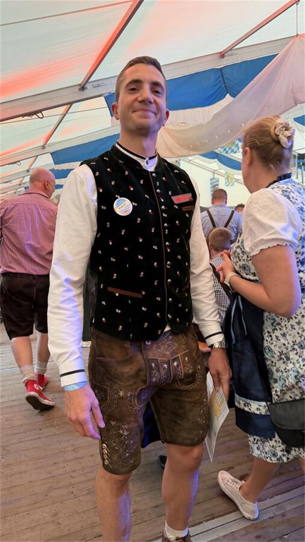 Patrick Kauer aus Harsefeld regelte den Einlass beim Oktoberfest und trug zur or...