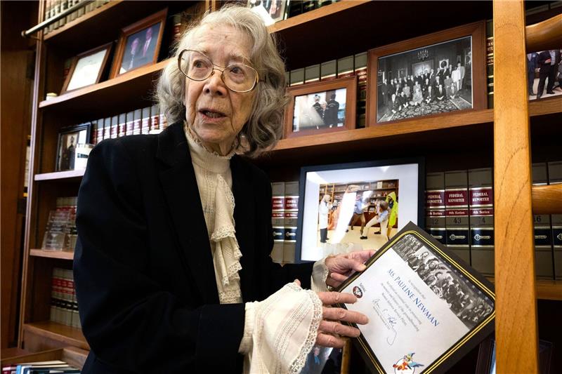 Pauline Newman im Mai 2023  in ihrem Büro in Washington.
