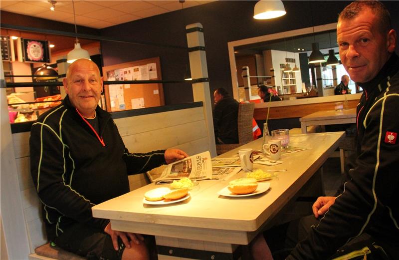 Pause: Michael Rupprecht und Dirk Rupprecht.