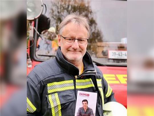 Peer Kohlmey aus Krummendeich engagiert sich in der Feuerwehr und Spielmannszug. Foto: privat/dkms.de/peer