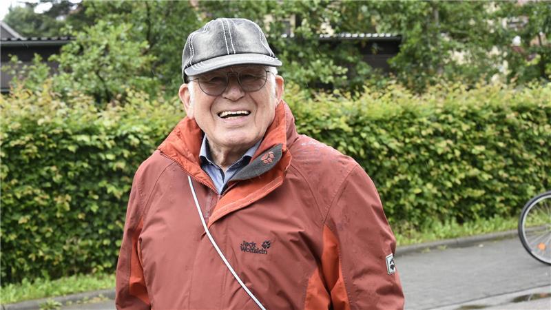 Triathlet oder rüstiger Senior: Warum sie in Harsefeld am Start sind Peter Brandt (91).