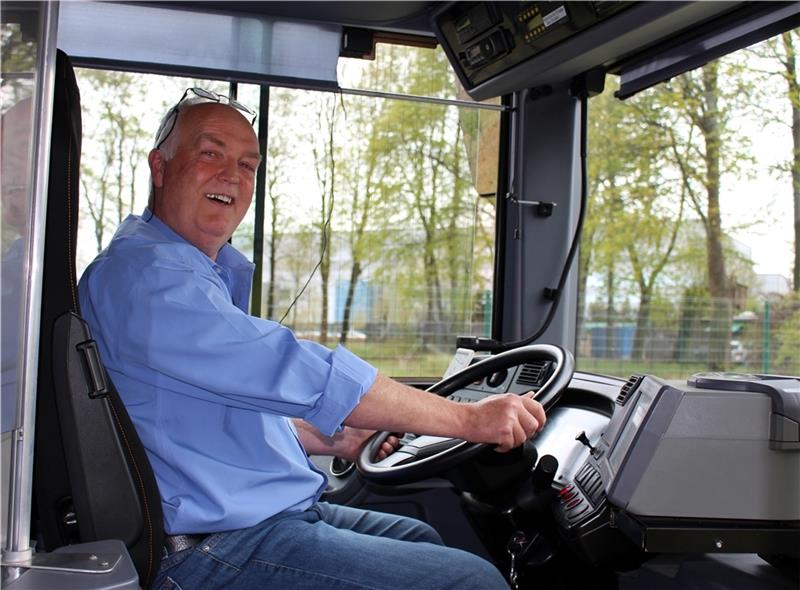 Peter Marquardt fährt seit 36 Jahren Busse bei der KVG. Foto: Frank