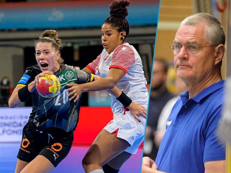 Peter Prior, Geschäftsführer beim Buxtehuder SV, kritisiert die fehlende TV-Präsenz der deutschen Handball-Frauen um seine ehemalige Spielerin Emily Bölk (links).