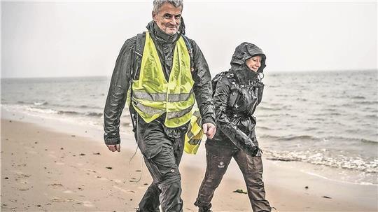 Peter von Söhnen bei einem 100-Kilometer-Marsch auf Sylt im Jahr 2022.