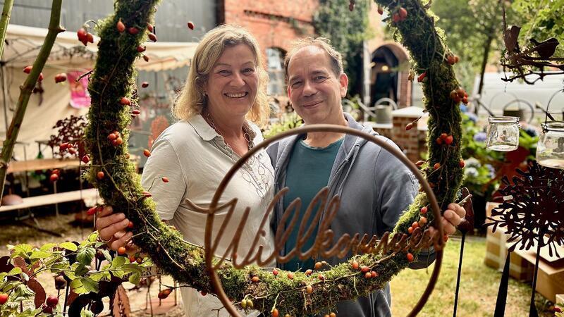 Petra Michalski und Detlef Kreymann aus Stade sind mit Floraldesign an ihrem angestammten Platz zu finden.