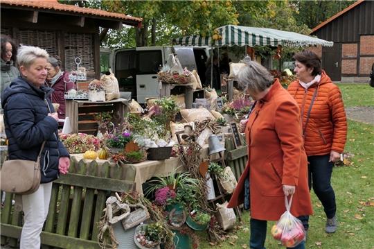 Pflanzen und Dekorationsideen für Haus und Garten gibt es in Kutenholz in großer Auswahl. Foto: Heimat- und Kulturkreis